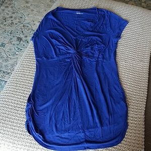 Motherhood Maternity Royal Blue Ruched Tee